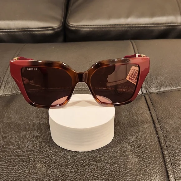 GUCCI GG1023S 009 Havana Cat Eye 54 mm Women\'s Sunglasses GUCCI GG1023S 009 Rectangular Havana Burgundy Brown 54 mm  main image 3